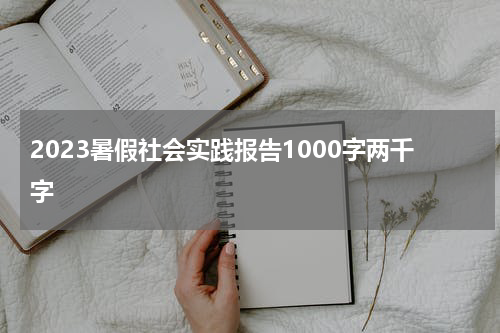 2023暑假社会实践报告1000字两千字