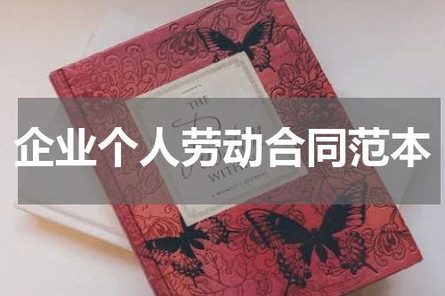 企业个人劳动合同范本