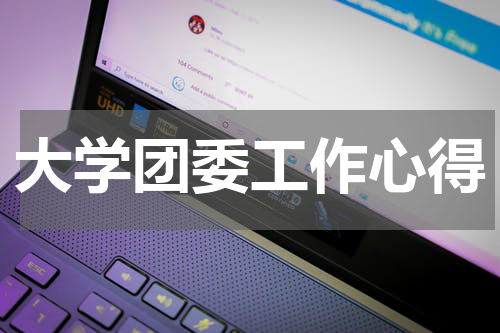 大学团委工作心得