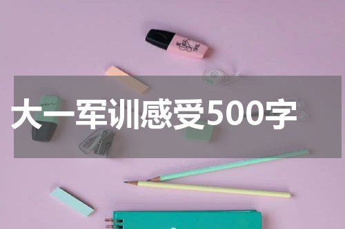 大一军训感受500字