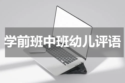 学前班中班幼儿评语