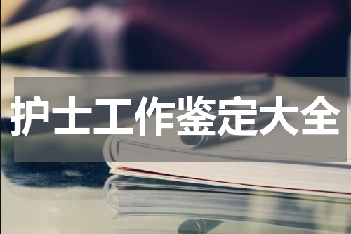 护士工作鉴定大全
