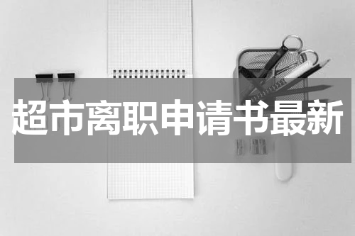 超市离职申请书最新