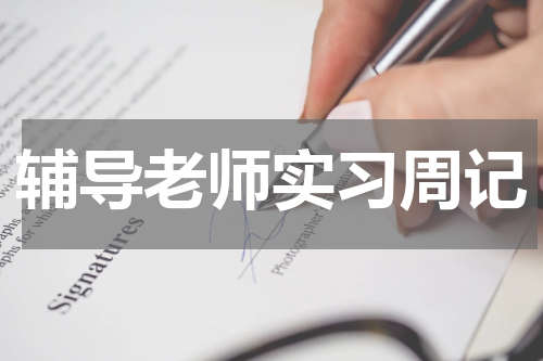 辅导老师实习周记