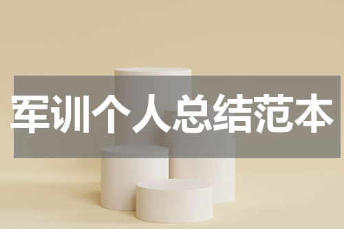 军训个人总结范本