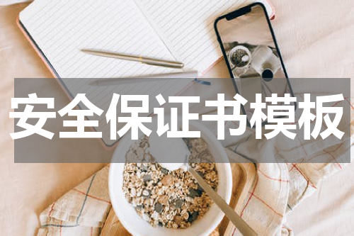 安全保证书模板
