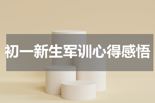 初一新生军训心得感悟