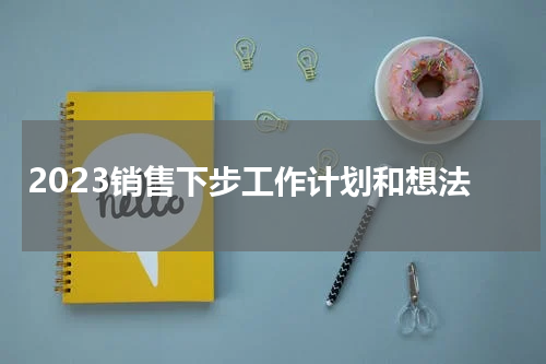 2023销售下步工作计划和想法