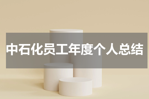中石化员工年度个人总结