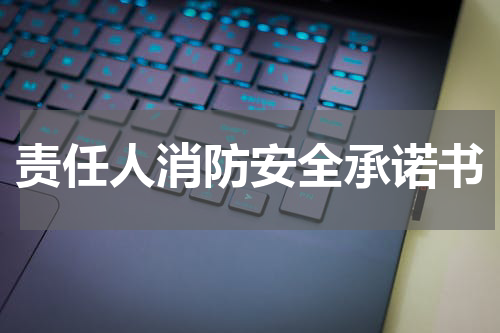 责任人消防安全承诺书