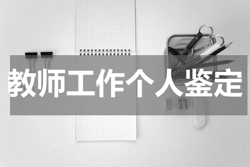 教师工作个人鉴定