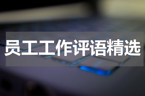 员工工作评语精选