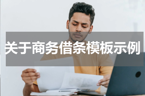 关于商务借条模板示例