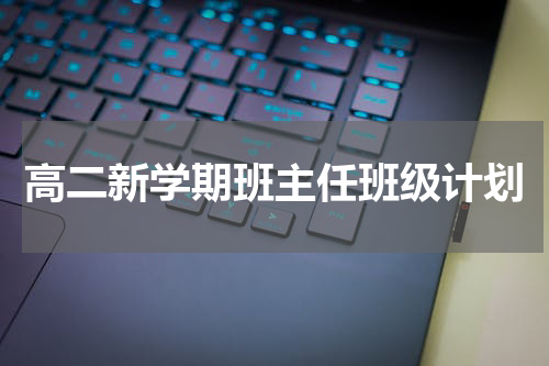 高二新学期班主任班级计划