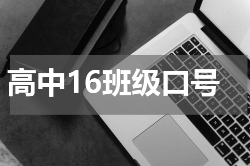 高中16班级口号