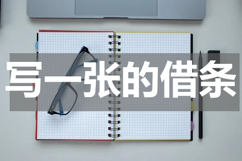 写一张的借条