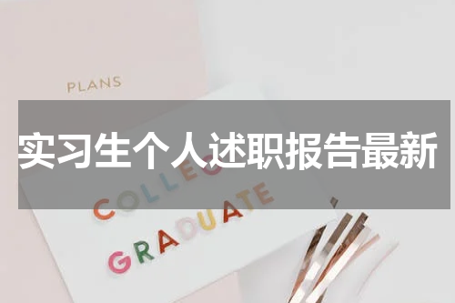 实习生个人述职报告最新