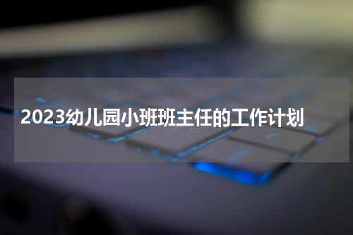 2023幼儿园小班班主任的工作计划