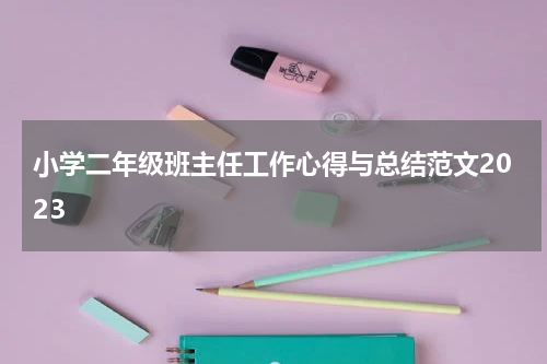 小学二年级班主任工作心得与总结范文2023