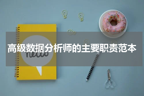 高级数据分析师的主要职责范本