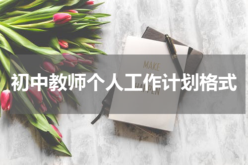 初中教师个人工作计划格式