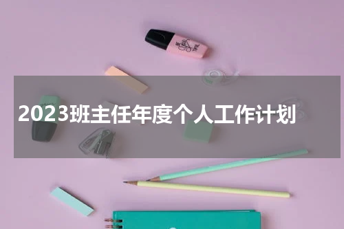 2023班主任年度个人工作计划