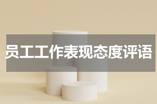 员工工作表现态度评语