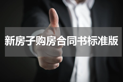 新房子购房合同书标准版