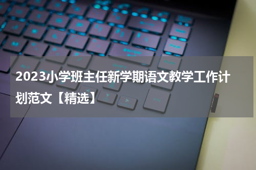 2023小学班主任新学期语文教学工作计划范文【精选】