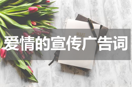 爱情的宣传广告词