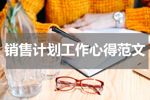 销售计划工作心得范文