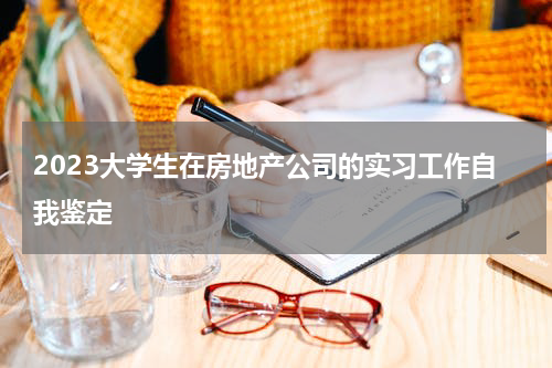 2023大学生在房地产公司的实习工作自我鉴定