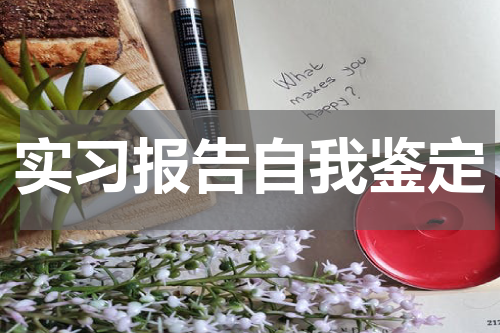 实习报告自我鉴定