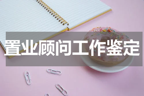 置业顾问工作鉴定