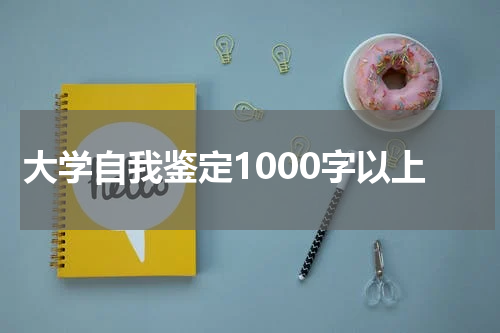 大学自我鉴定1000字以上