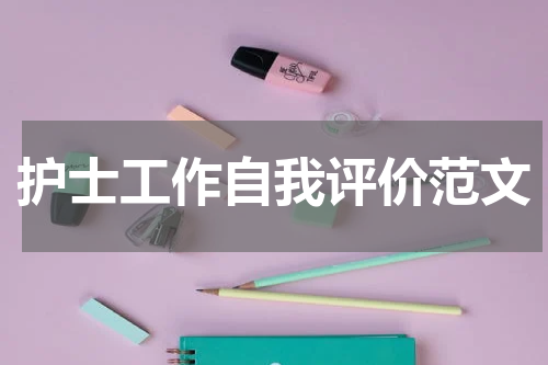 护士工作自我评价范文