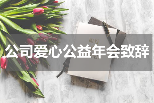 公司爱心公益年会致辞