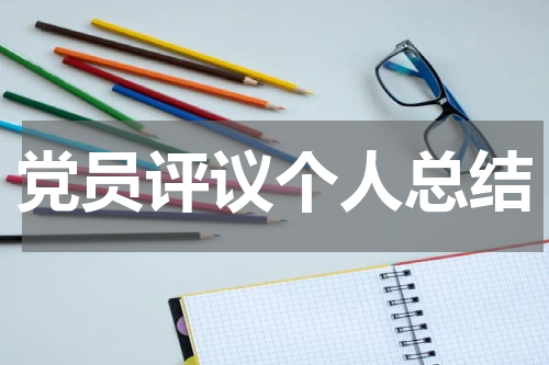 党员评议个人总结