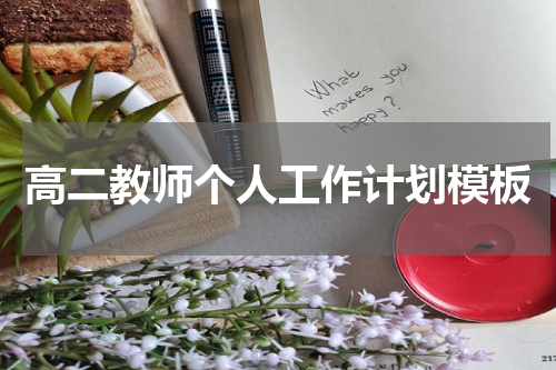 高二教师个人工作计划模板