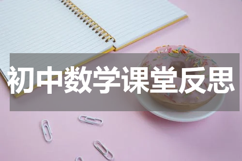 初中数学课堂反思