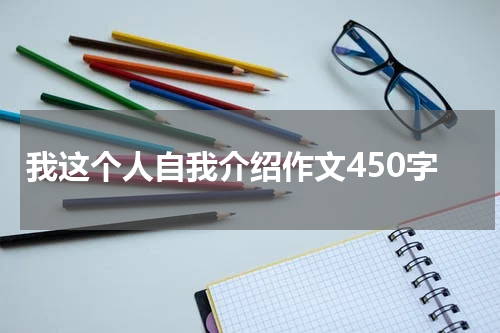 我这个人自我介绍作文450字