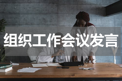 组织工作会议发言