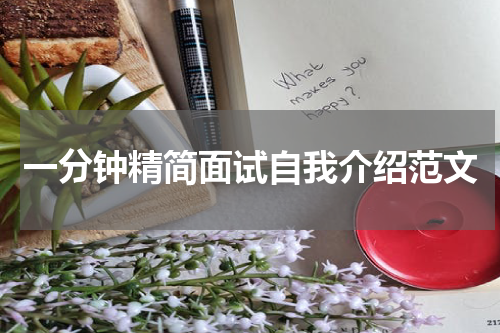 一分钟精简面试自我介绍范文