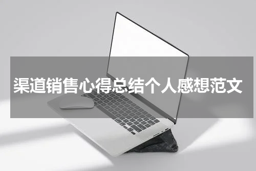 渠道销售心得总结个人感想范文