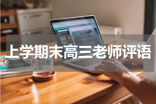 上学期末高三老师评语