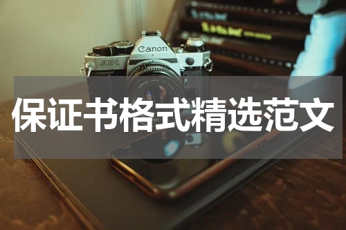 保证书格式精选范文
