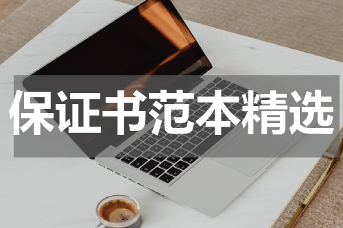 保证书范本精选