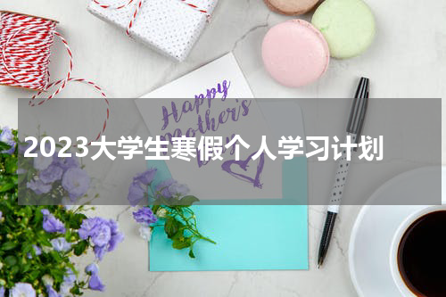 2023大学生寒假个人学习计划
