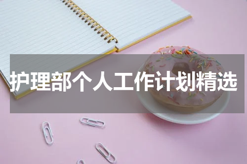 护理部个人工作计划精选