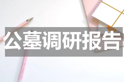 公墓调研报告
